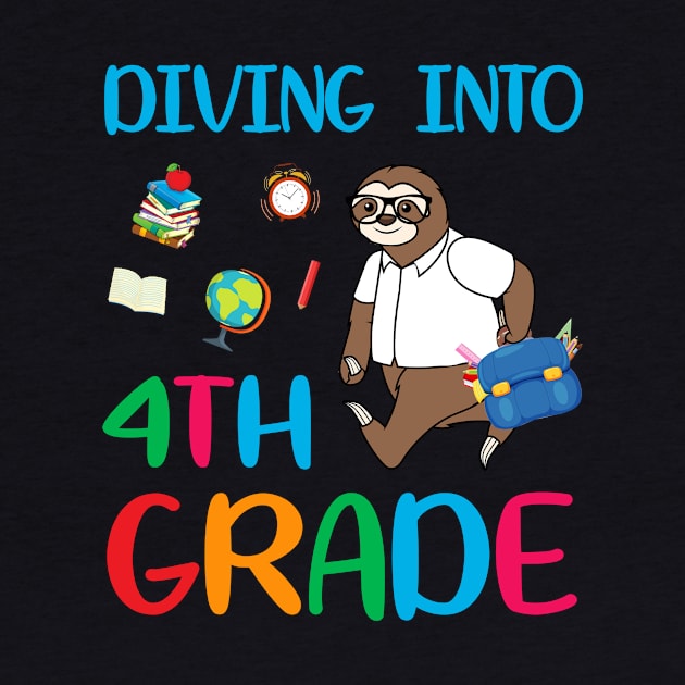 Diving Into 4th Grade Dabbing Sloth Back To School by Camryndougherty